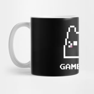 Game over funny 8 bit pixelart cat Mug